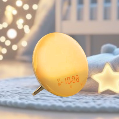 Lumière apaisante avec bruits blancs/roses pour enfant