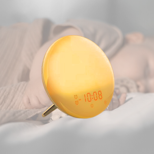 Lumière apaisante avec bruits blancs/roses pour enfant