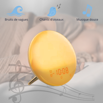 Lumière apaisante avec bruits blancs/roses pour enfant