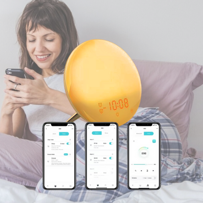 Lumière apaisante avec bruits blancs/roses pour enfant